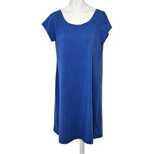 Eileen Fisher Womens Short Sleeve T-Shirt Dress, Basic, Casual, Size M